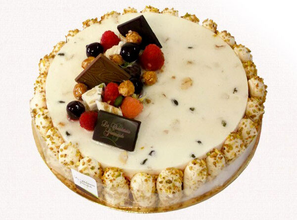 Patisserie entremet glacé Nougat glacé