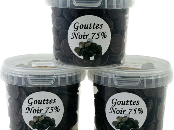 Gouttes de chocolat Noir 75%
