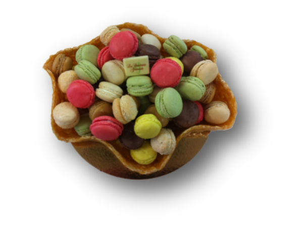 corbeille macarons