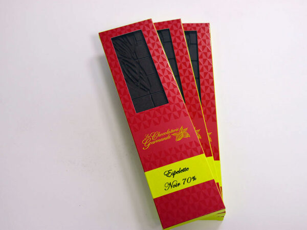 Tablette de chocolat noir 70% Espelette