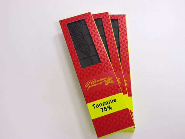 Tablette de chocolat noir 75% Tanzanie